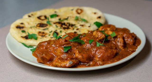 Butter chicken with Naan